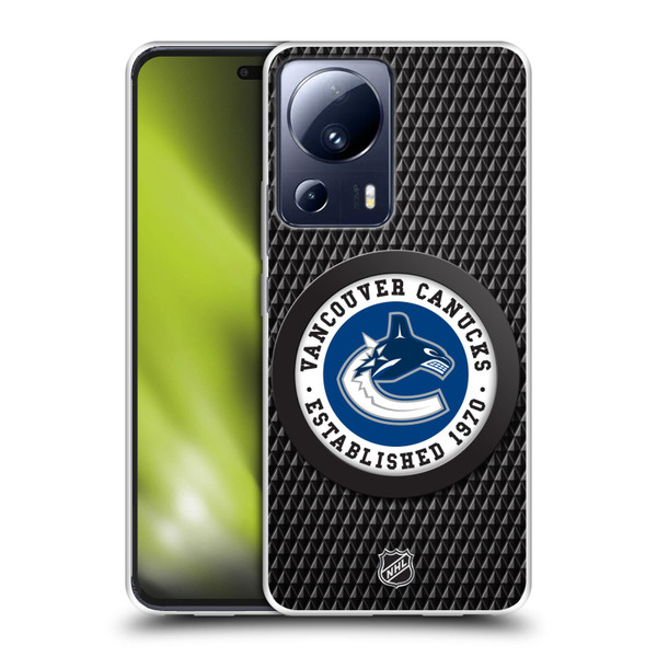 NHL Vancouver Canucks Puck Texture Soft Gel Case for Xiaomi 13 Lite 5G