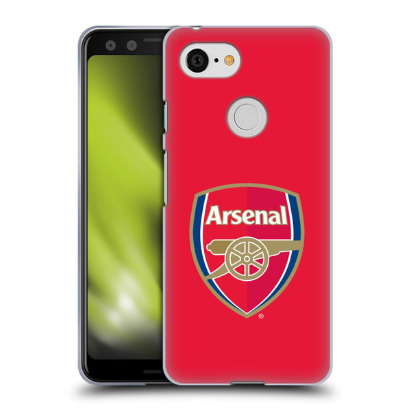 Arsenal FC Crest 2 Full Colour Red Soft Gel Case for Google Pixel 3