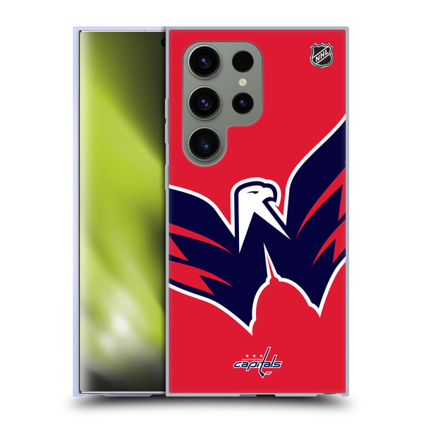 NHL Washington Capitals Oversized Soft Gel Case for Samsung Galaxy S24 Ultra 5G