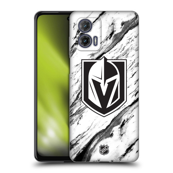 NHL Vegas Golden Knights Marble Soft Gel Case for Motorola Moto G73 5G