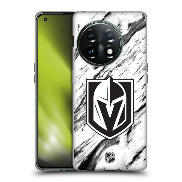 NHL Vegas Golden Knights Marble Soft Gel Case for OnePlus 11 5G
