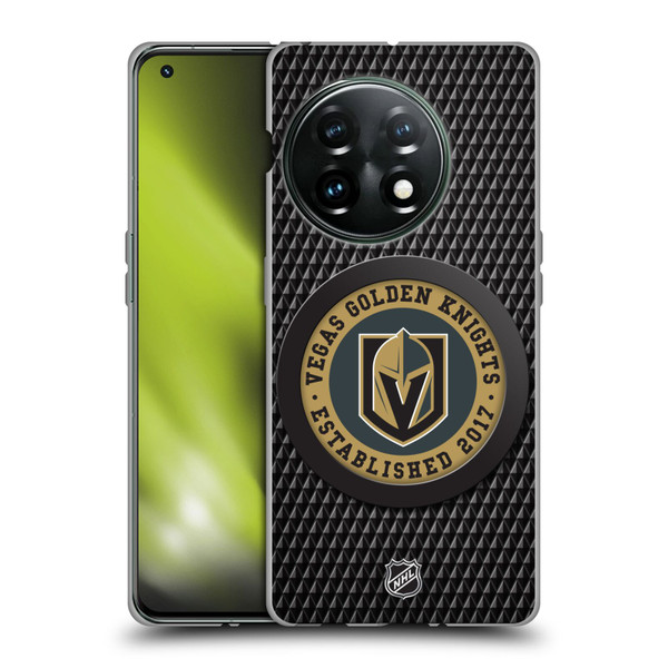 NHL Vegas Golden Knights Puck Texture Soft Gel Case for OnePlus 11 5G