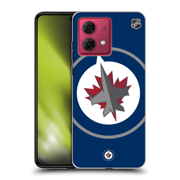 NHL Winnipeg Jets Oversized Soft Gel Case for Motorola Moto G84 5G