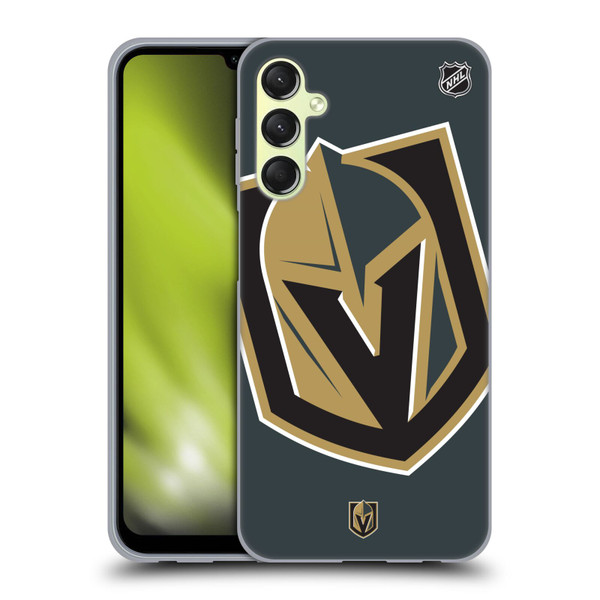 NHL Vegas Golden Knights Oversized Soft Gel Case for Samsung Galaxy A24 4G / Galaxy M34 5G