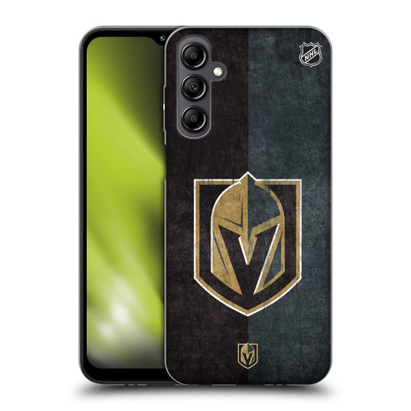 NHL Vegas Golden Knights Half Distressed Soft Gel Case for Samsung Galaxy M14 5G