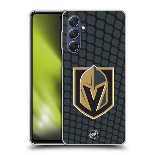 NHL Vegas Golden Knights Net Pattern Soft Gel Case for Samsung Galaxy M54 5G