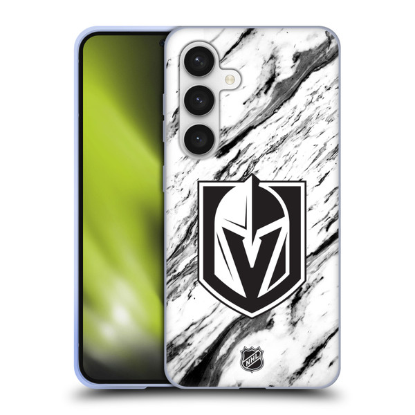 NHL Vegas Golden Knights Marble Soft Gel Case for Samsung Galaxy S24 5G