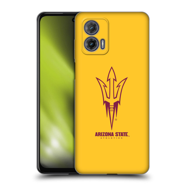 Arizona State University ASU Arizona State University Plain Soft Gel Case for Motorola Moto G73 5G