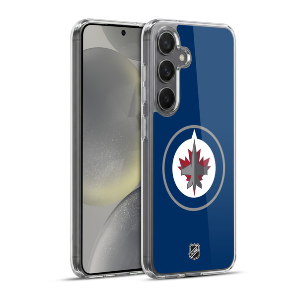 NHL Winnipeg Jets Plain Soft Gel Case for Samsung Galaxy S24+ 5G & MagSafe