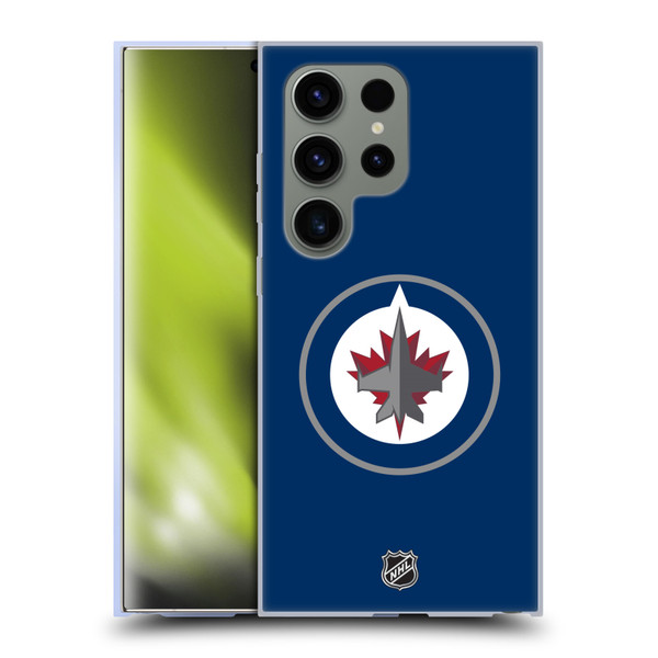 NHL Winnipeg Jets Plain Soft Gel Case for Samsung Galaxy S24 Ultra 5G