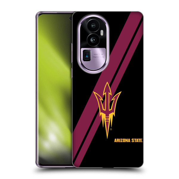 Arizona State University ASU Arizona State University Stripes Soft Gel Case for OPPO Reno10 Pro+