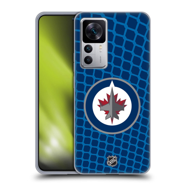 NHL Winnipeg Jets Net Pattern Soft Gel Case for Xiaomi 12T 5G / 12T Pro 5G / Redmi K50 Ultra 5G