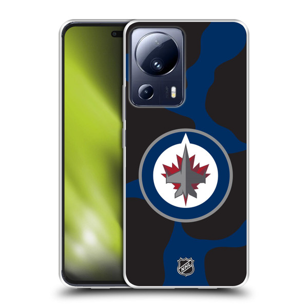 NHL Winnipeg Jets Cow Pattern Soft Gel Case for Xiaomi 13 Lite 5G