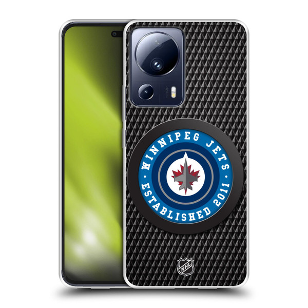 NHL Winnipeg Jets Puck Texture Soft Gel Case for Xiaomi 13 Lite 5G