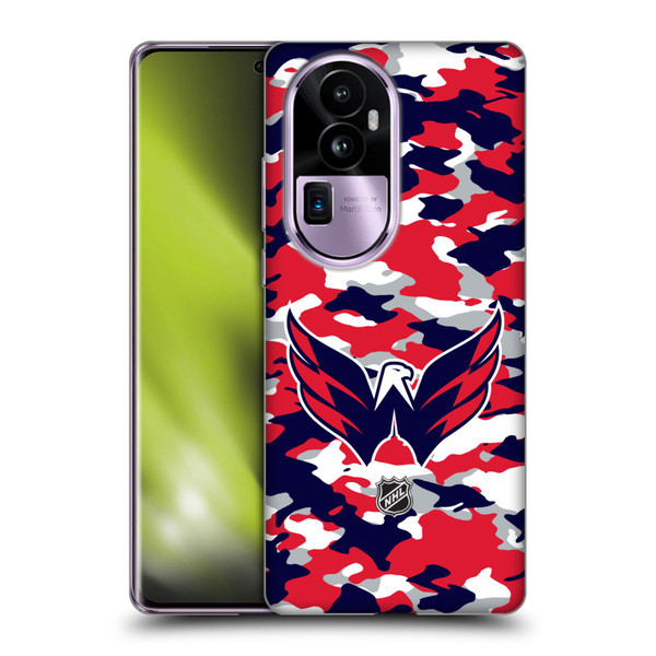 NHL Washington Capitals Camouflage Soft Gel Case for OPPO Reno10 Pro+