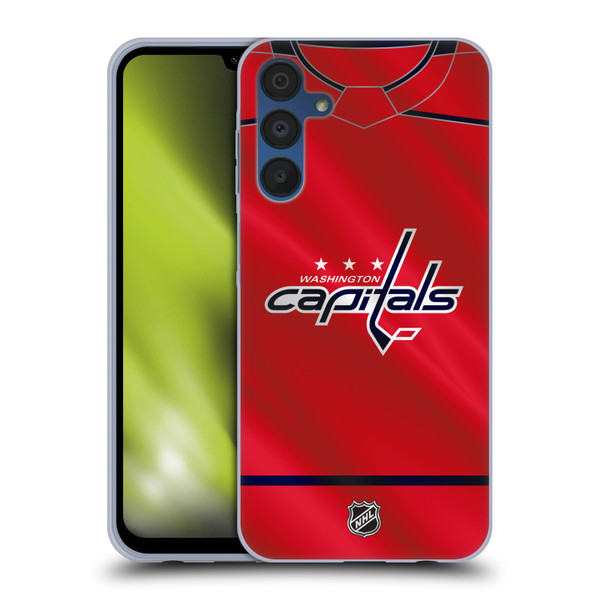 NHL Washington Capitals Jersey Soft Gel Case for Samsung Galaxy A15