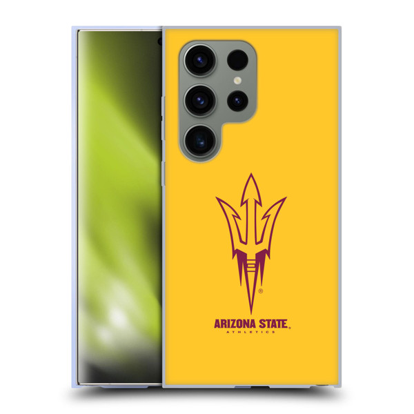 Arizona State University ASU Arizona State University Plain Soft Gel Case for Samsung Galaxy S24 Ultra 5G