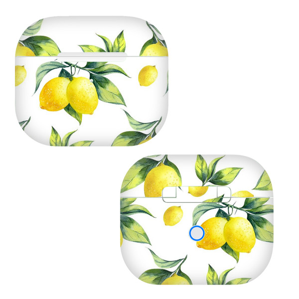 Haroulita Mixed Designs White Lemons Vinyl Sticker Skin Decal Cover for Apple AirPods 3 3rd Gen Charging Case