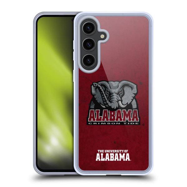 University Of Alabama UA The University Of Alabama Distressed Soft Gel Case for Samsung Galaxy S24+ 5G