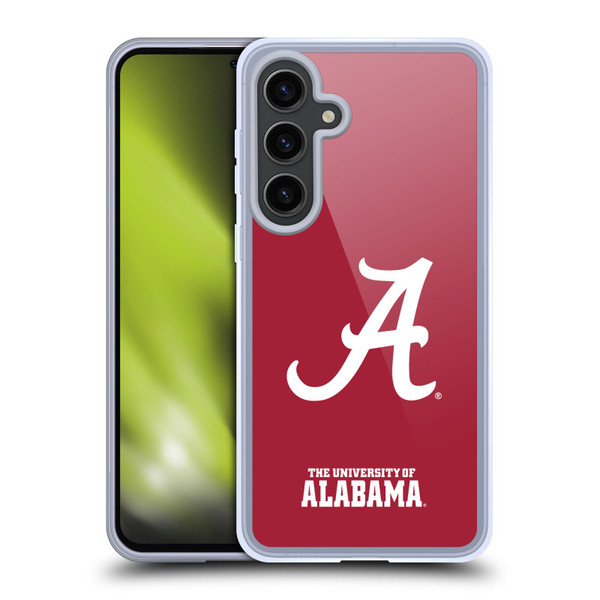 University Of Alabama UA The University Of Alabama Plain Soft Gel Case for Samsung Galaxy S24+ 5G