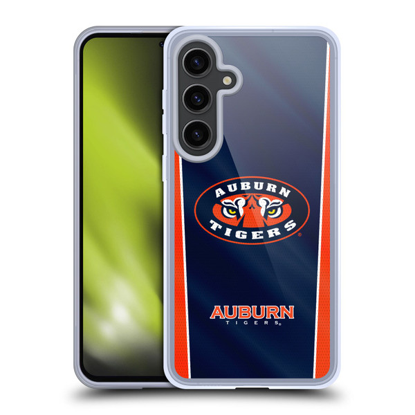 Auburn University AU Auburn University Banner Soft Gel Case for Samsung Galaxy S24+ 5G