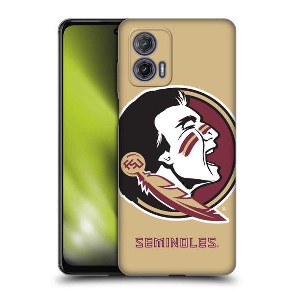 Florida State University FSU Florida State University Oversized Icon Soft Gel Case for Motorola Moto G73 5G