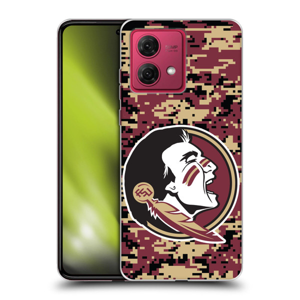 Florida State University FSU Florida State University Digital Camouflage Soft Gel Case for Motorola Moto G84 5G