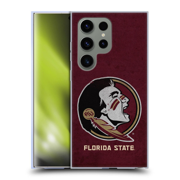 Florida State University FSU Florida State University Distressed Soft Gel Case for Samsung Galaxy S24 Ultra 5G