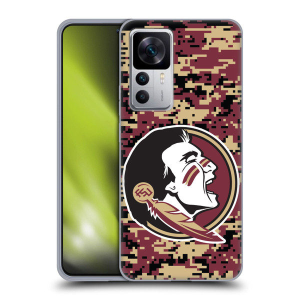 Florida State University FSU Florida State University Digital Camouflage Soft Gel Case for Xiaomi 12T 5G / 12T Pro 5G / Redmi K50 Ultra 5G