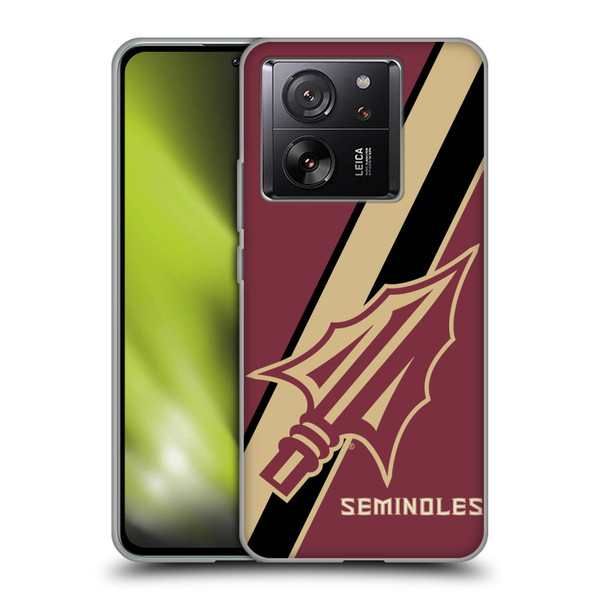 Florida State University FSU Florida State University Stripes Soft Gel Case for Xiaomi 13T 5G / 13T Pro 5G