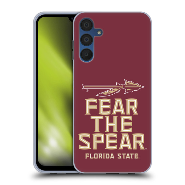 Florida State University FSU Florida State University Art Fear The Spear Soft Gel Case for Samsung Galaxy A15