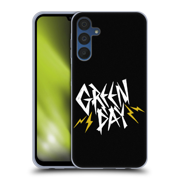 Green Day Graphics Bolts Soft Gel Case for Samsung Galaxy A15