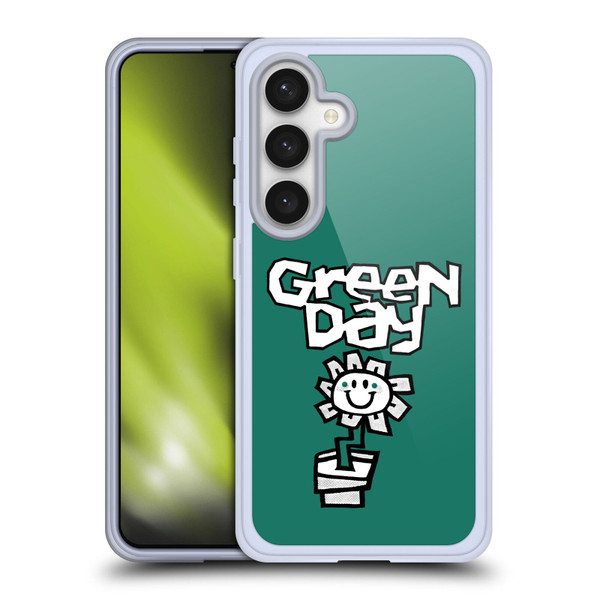 Green Day Graphics Flower Soft Gel Case for Samsung Galaxy S24 5G