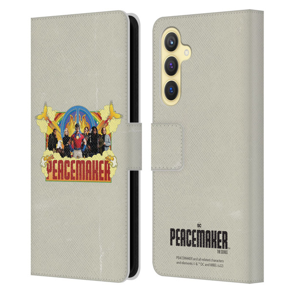 Peacemaker: Television Series Graphics Group Leather Book Wallet Case Cover For Samsung Galaxy S23 FE 5G