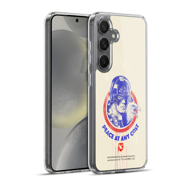 Peacemaker: Television Series Graphics Christopher Smith & Eagly Soft Gel Case for Samsung Galaxy S24+ 5G & MagSafe