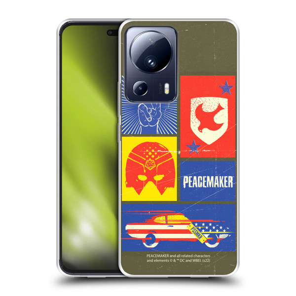 Peacemaker: Television Series Graphics Icons Soft Gel Case for Xiaomi 13 Lite 5G