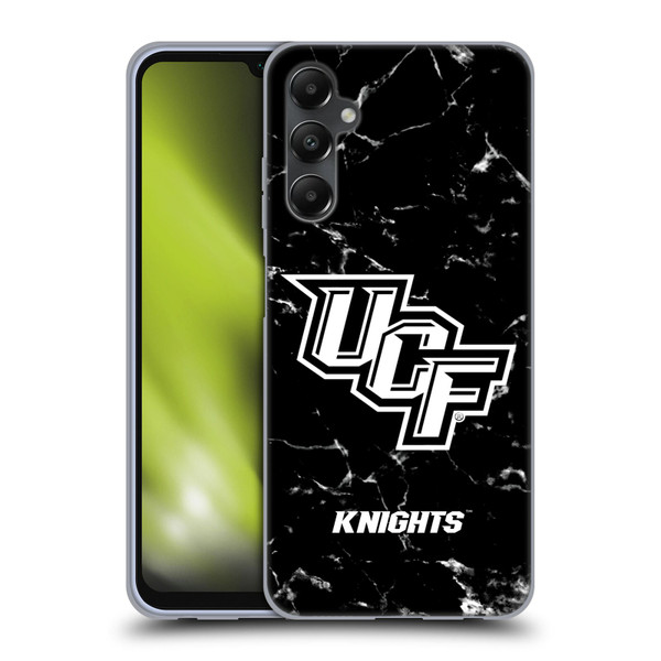 University Of Central Florida UCF University Of Central Florida Black And White Marble Soft Gel Case for Samsung Galaxy A05s