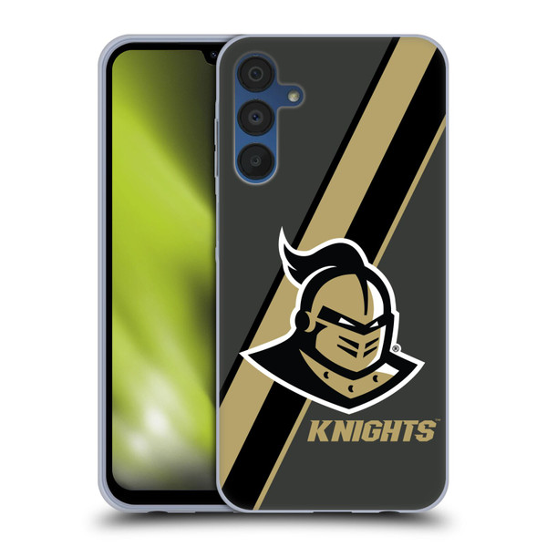 University Of Central Florida UCF University Of Central Florida Stripes Soft Gel Case for Samsung Galaxy A15