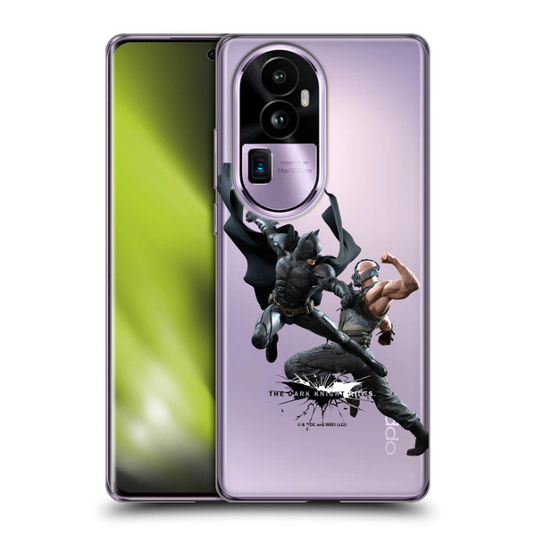 The Dark Knight Rises Character Art Batman Vs Bane Soft Gel Case for OPPO Reno10 Pro+