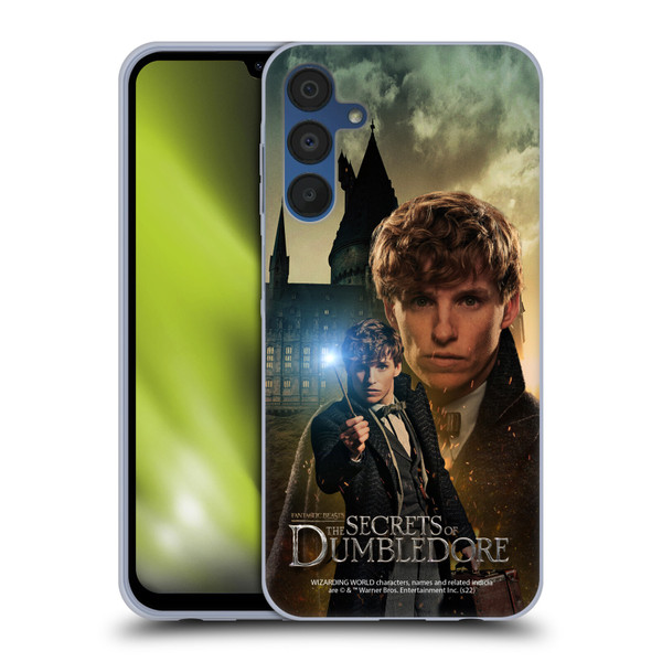 Fantastic Beasts: Secrets of Dumbledore Character Art Newt Scamander Soft Gel Case for Samsung Galaxy A15