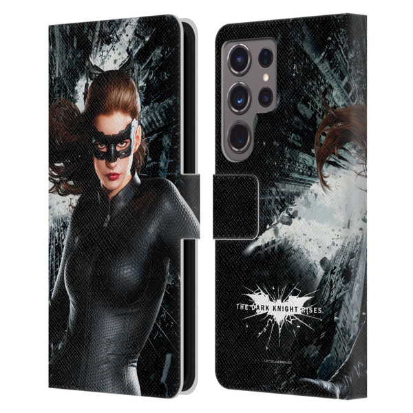 The Dark Knight Rises Character Art Catwoman Leather Book Wallet Case Cover For Samsung Galaxy S24 Ultra 5G