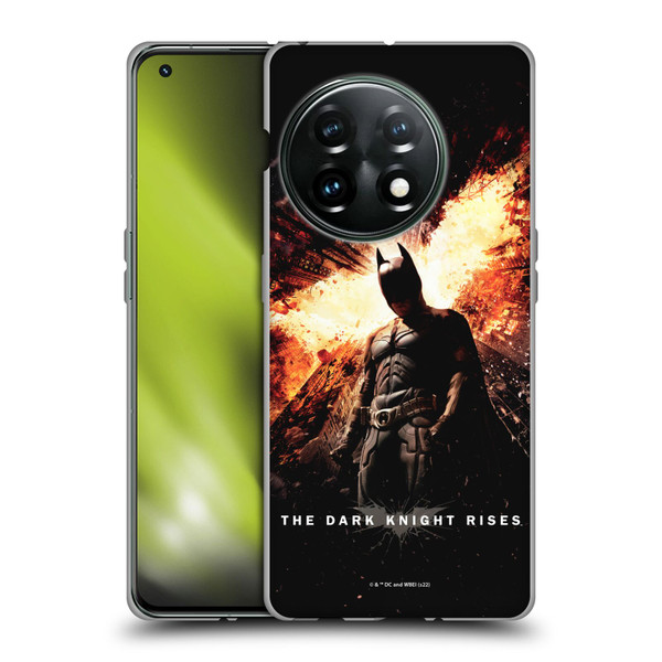 The Dark Knight Rises Key Art Batman Poster Soft Gel Case for OnePlus 11 5G