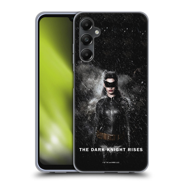 The Dark Knight Rises Key Art Catwoman Rain Poster Soft Gel Case for Samsung Galaxy A05s