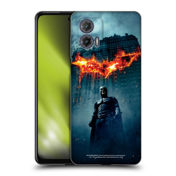 The Dark Knight Key Art Batman Poster Soft Gel Case for Motorola Moto G73 5G