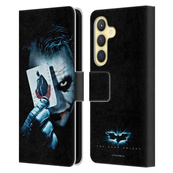 The Dark Knight Key Art Joker Card Leather Book Wallet Case Cover For Samsung Galaxy S24 5G