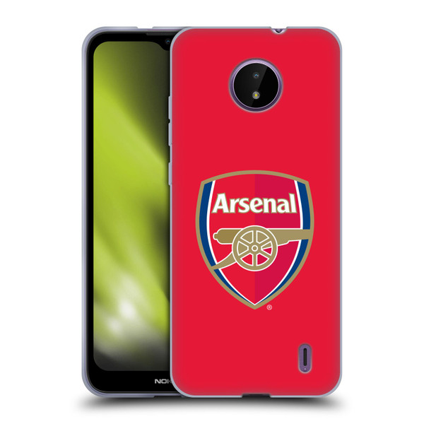 Arsenal FC Crest 2 Full Colour Red Soft Gel Case for Nokia C10 / C20
