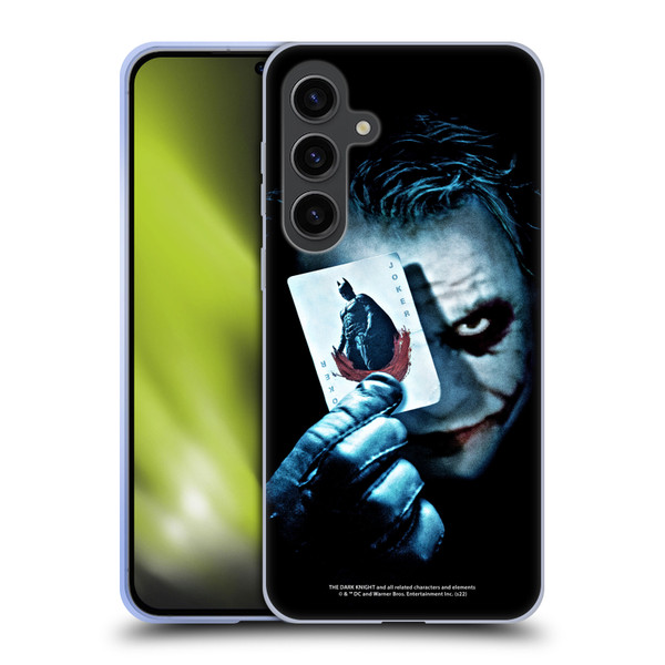 The Dark Knight Key Art Joker Card Soft Gel Case for Samsung Galaxy S24+ 5G