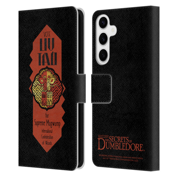 Fantastic Beasts: Secrets of Dumbledore Graphics Liu Tao Leather Book Wallet Case Cover For Samsung Galaxy S24+ 5G