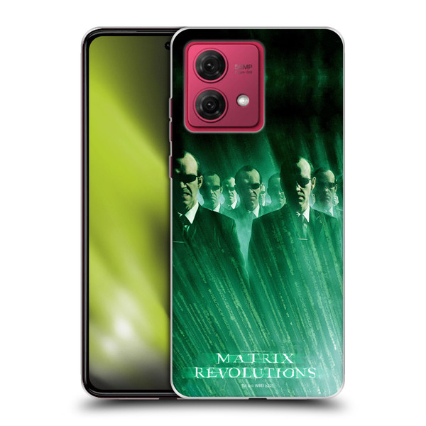 The Matrix Revolutions Key Art Smiths Soft Gel Case for Motorola Moto G84 5G