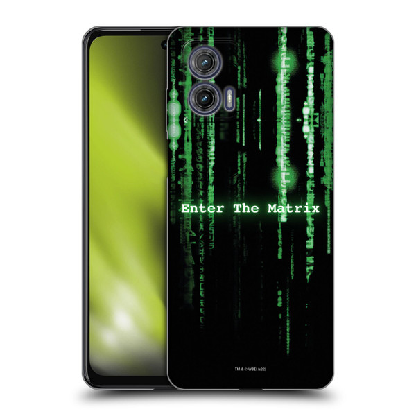The Matrix Key Art Enter The Matrix Soft Gel Case for Motorola Moto G73 5G